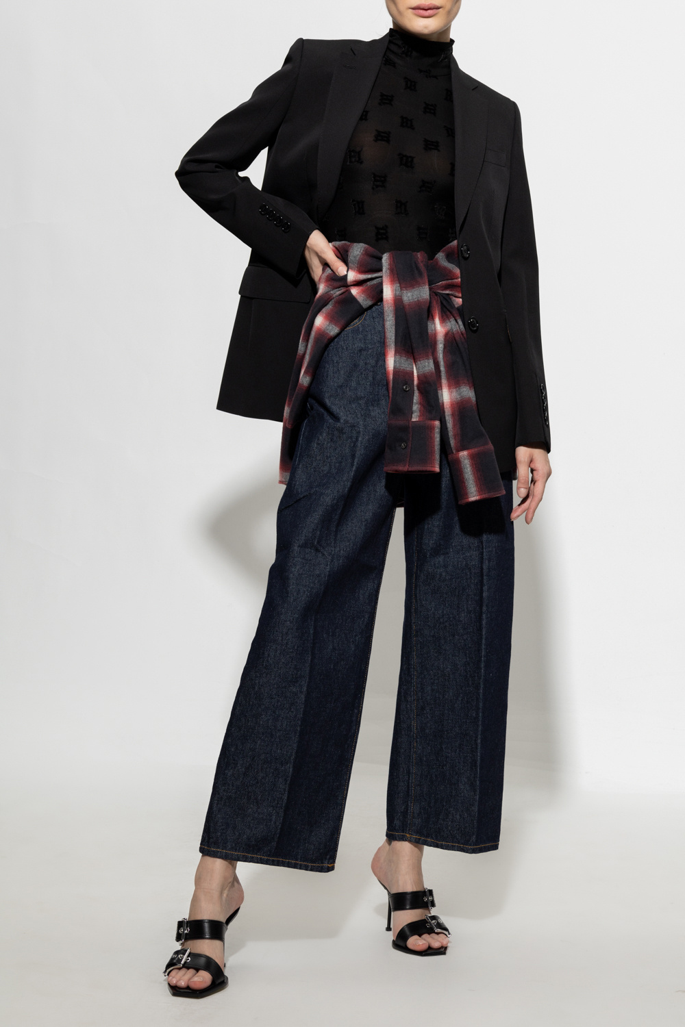 2000' wide leg jeans Diesel - TEEN flower-applque dress